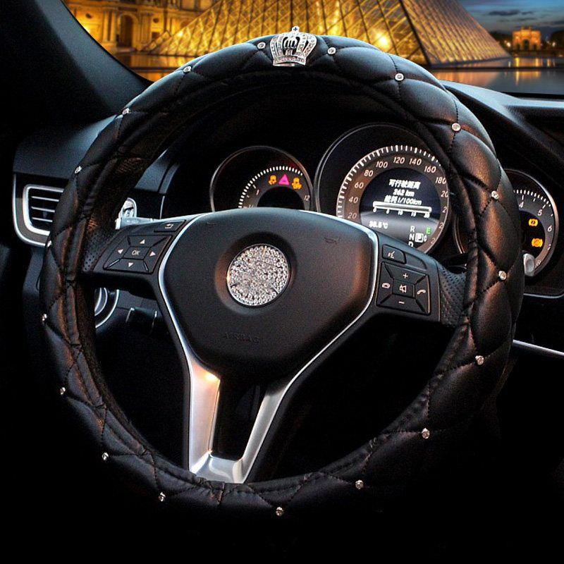 Diamond-Encrusted Crown Car Steering Wheel Cover, Cute Korean Fashion Women s Rhinestone Universal Handle Cover, Four-Season Car Interior Accessories Black Crown Edition
Diamond-Encrusted Crown Car Steering Wheel Cover, Cute Korean Fashion Women s Rhinestone Universal Handle Cover, Four-Season Car Interior Accessories Black Crown Edition
