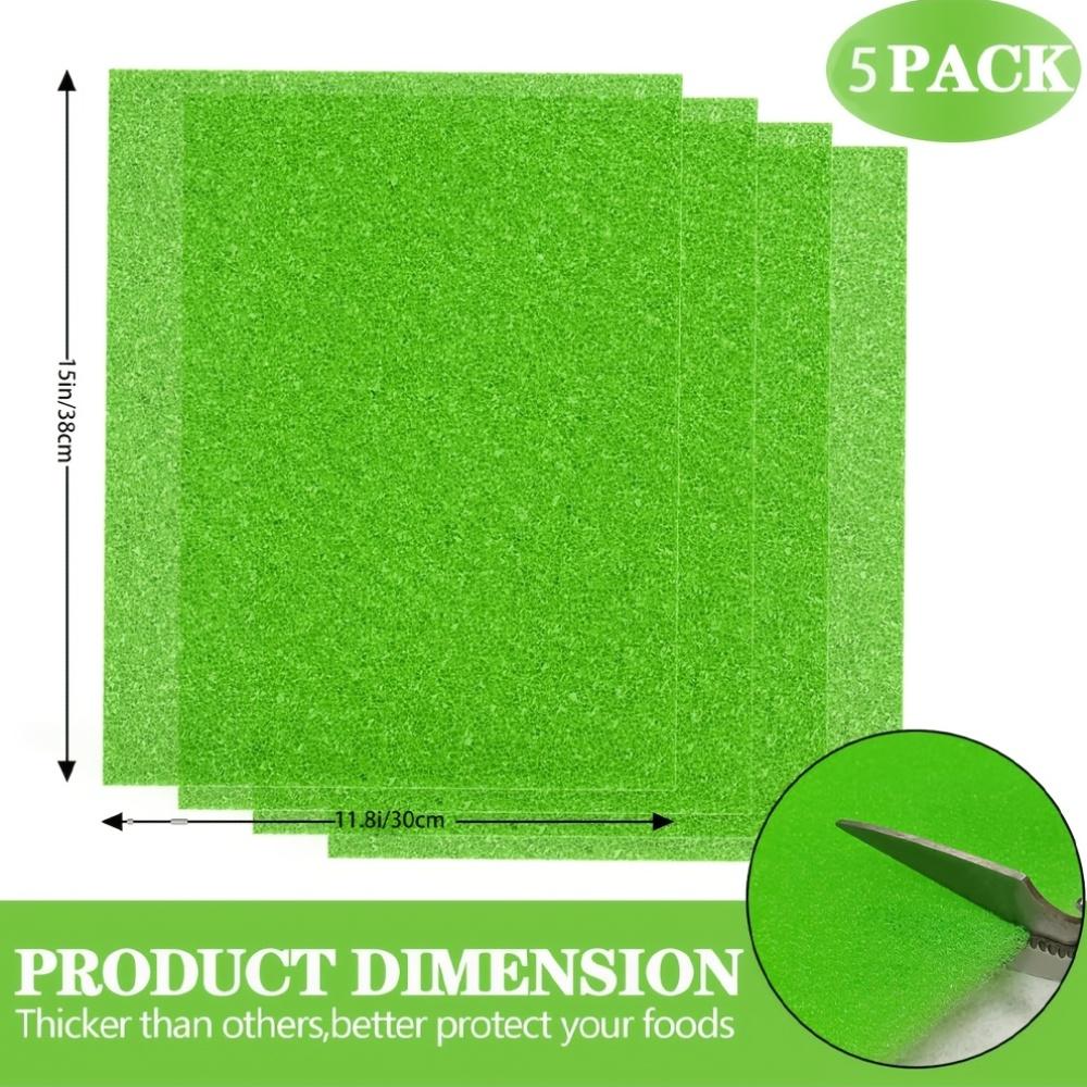 5Pcs Refrigerator Drawer Mats Washable Cuttable Fruit & Vegetable Fresh Keeping Pad 5 pieces pack
5Pcs Refrigerator Drawer Mats Washable Cuttable Fruit & Vegetable Fresh Keeping Pad 5 pieces pack