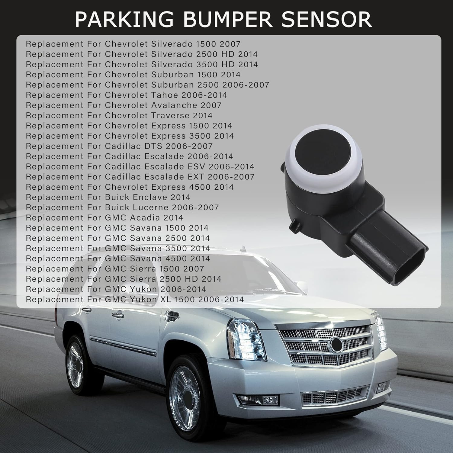 JDMSPEED Set of 4 Pcs Rear Bumper Backup Parking Sensor w/O-Ring Replacement for Chevrolet Cadillac GMC Chevy Saturn Buick Replaces 25961317 15239247
JDMSPEED Set of 4 Pcs Rear Bumper Backup Parking Sensor w/O-Ring Replacement for Chevrolet Cadillac GMC Chevy Saturn Buick Replaces 25961317 15239247