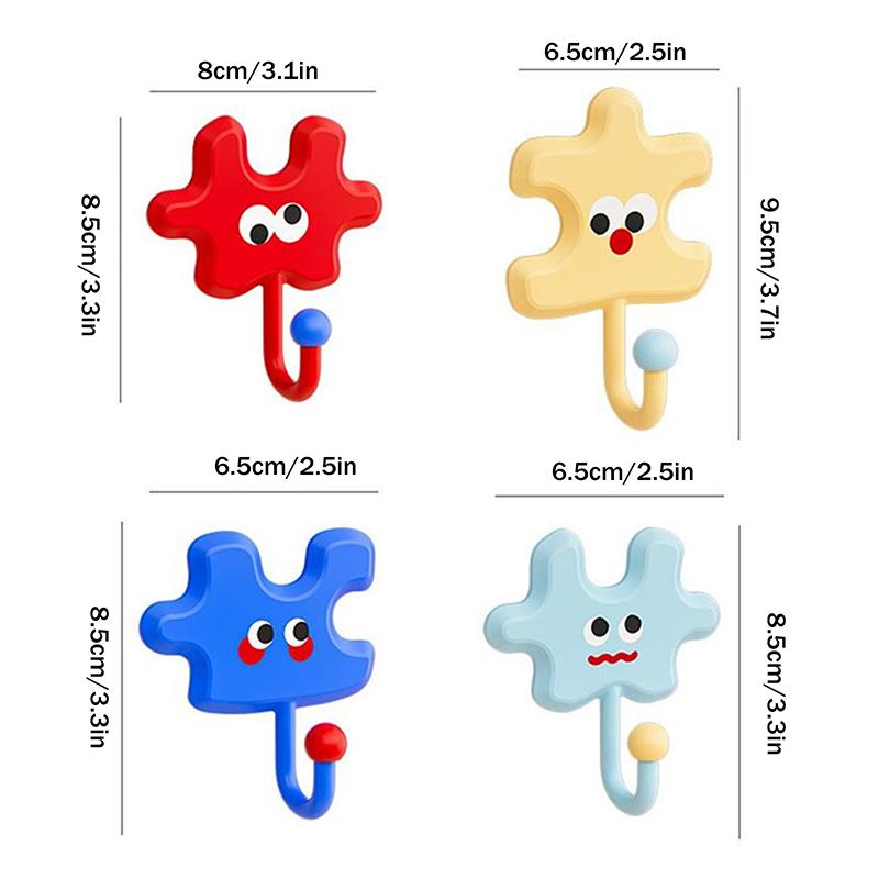 Colorful Creative Hook Puzzle Shape Hanger Heavy Duty Magnets Hook Self-Adhesive Hook Multi-Purpose Storage Hook Home Decoration
Colorful Creative Hook Puzzle Shape Hanger Heavy Duty Magnets Hook Self-Adhesive Hook Multi-Purpose Storage Hook Home Decoration