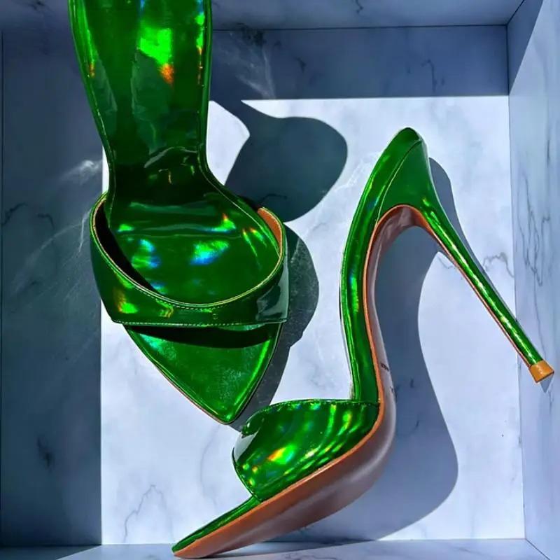 Soleist Laser Dazzling Color Sandals For Women Slippers Summer Star Style Very High Heel Shoes Peep Toe Ladies Stiletto Sandals 47
Soleist Laser Dazzling Color Sandals For Women Slippers Summer Star Style Very High Heel Shoes Peep Toe Ladies Stiletto Sandals 47