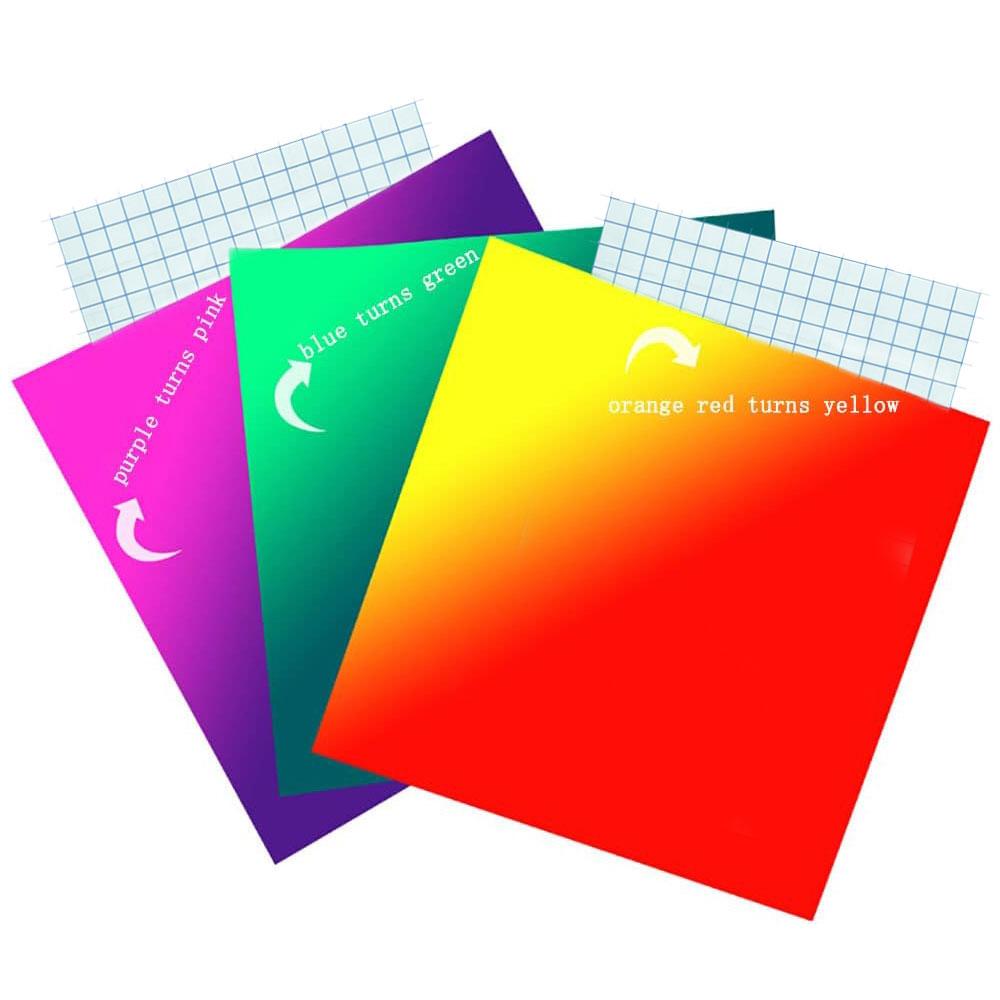 5Pcs 12in x 10in Color Changing Adhesive Vinyl High Temperature Will Turn Colors Film DIY Mugs Decals Bottles Sticker For cut 30cm x 25cm
5Pcs 12in x 10in Color Changing Adhesive Vinyl High Temperature Will Turn Colors Film DIY Mugs Decals Bottles Sticker For cut 30cm x 25cm