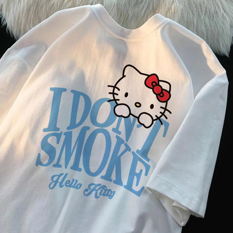 Hello Kitty Cute Cartoon Letter Print Shortsleeved Casual Quickdrying Cool and Trendy Clothing Comfortable Soft Cotton 2XL
Hello Kitty Cute Cartoon Letter Print Shortsleeved Casual Quickdrying Cool and Trendy Clothing Comfortable Soft Cotton 2XL