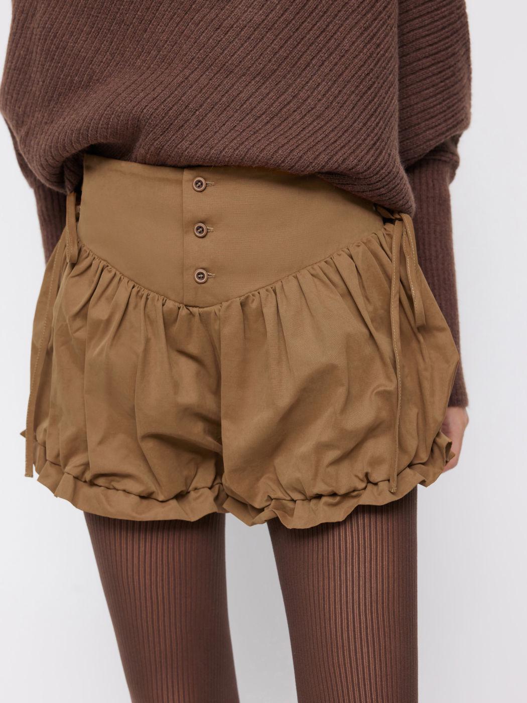 European & American Women s High-Waisted Lace-Up Ruffled Bubble Shorts Medium темно-коричневого кольору
European & American Women s High-Waisted Lace-Up Ruffled Bubble Shorts Medium темно-коричневого кольору