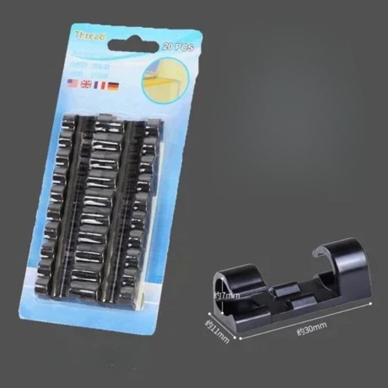 20 шт./компл. Портативний кабель Затискач для шнура Провід USB Зарядний пристрій Стіл Охайний Органайзер Тримач шнура Органайзер Тримач Надійний стіл чорний
20 шт./компл. Портативний кабель Затискач для шнура Провід USB Зарядний пристрій Стіл Охайний Органайзер Тримач шнура Органайзер Тримач Надійний стіл чорний