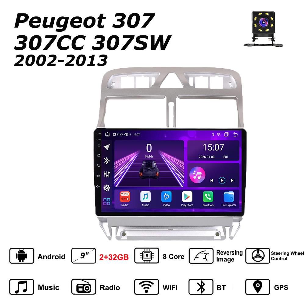 Android Car-Play Car Radio For Peugeot 307 307CC 307SW 2002-2013 Multimedia Player Head Unit Stereo GPS Navigation BT WIFI,8 CORE ,2+32GB
Android Car-Play Car Radio For Peugeot 307 307CC 307SW 2002-2013 Multimedia Player Head Unit Stereo GPS Navigation BT WIFI,8 CORE ,2+32GB