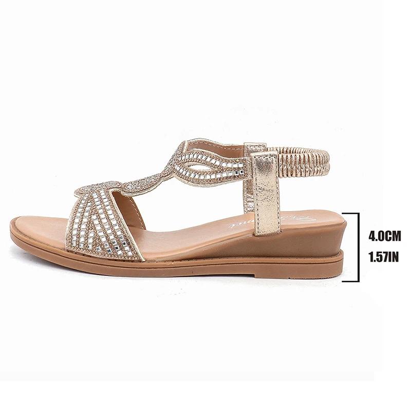 Fashion Bohemian Wedge Sandals for Women Summer 2025 Fashion Rhinestone Decor Walking Sandals Woman Comfort Non Slip Outdoor Beach Shoes 42 золотой
Fashion Bohemian Wedge Sandals for Women Summer 2025 Fashion Rhinestone Decor Walking Sandals Woman Comfort Non Slip Outdoor Beach Shoes 42 золотой