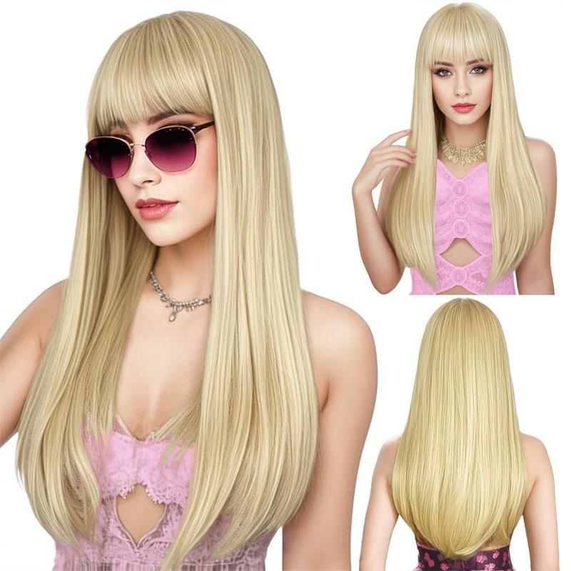 Synthetic Hair Blonde Wigs with Bangs Long Silky Straight Wig for Women Cosplay Wig Party Heat Resistant Daily Costume
Synthetic Hair Blonde Wigs with Bangs Long Silky Straight Wig for Women Cosplay Wig Party Heat Resistant Daily Costume
