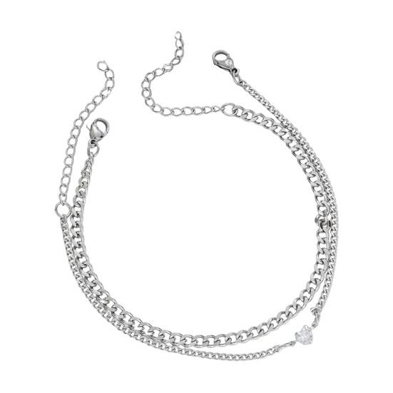 2 шт. Браслет для пары Простой стиль Нержавеющая сталь Стразы Сердце Регулируемая длина Удлинительная цепочка Полированный Не ржавеющий Легкий Любовь серебряный
2 шт. Браслет для пары Простой стиль Нержавеющая сталь Стразы Сердце Регулируемая длина Удлинительная цепочка Полированный Не ржавеющий Легкий Любовь серебряный