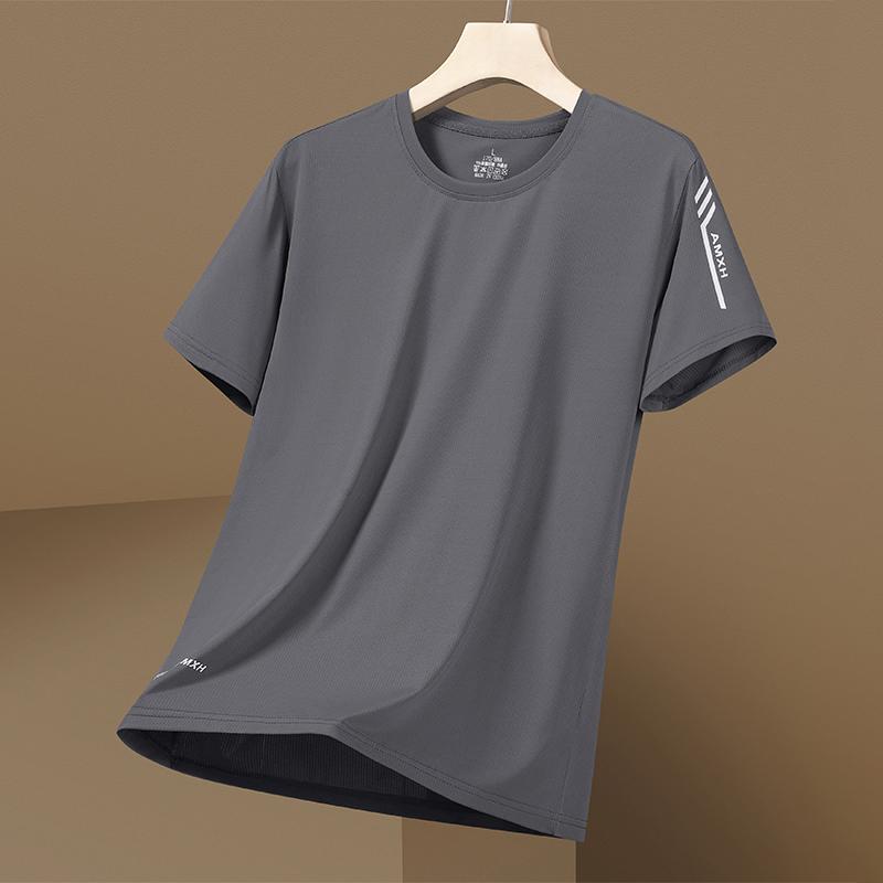 Summer Ice Silk Short Sleeve T-shirt for Men, Summer Sports and Leisure Elastic Round Neck Running T-shirt M сірий
Summer Ice Silk Short Sleeve T-shirt for Men, Summer Sports and Leisure Elastic Round Neck Running T-shirt M сірий