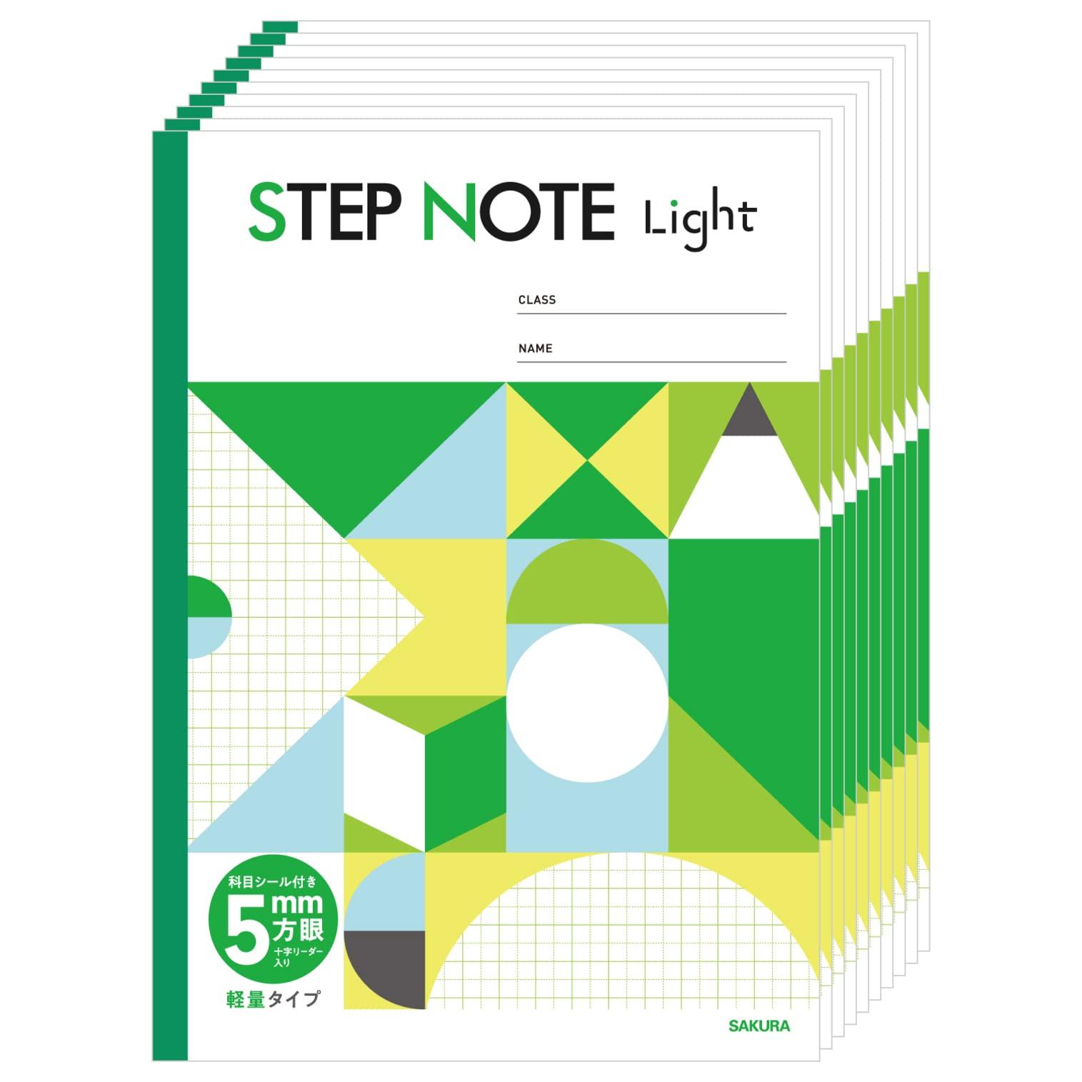 Sakura Crepas Учебная тетрадь Step Note Light Легкая 5 мм Сетка B5 Зеленый 10 книг NL511(10)
Sakura Crepas Учебная тетрадь Step Note Light Легкая 5 мм Сетка B5 Зеленый 10 книг NL511(10)