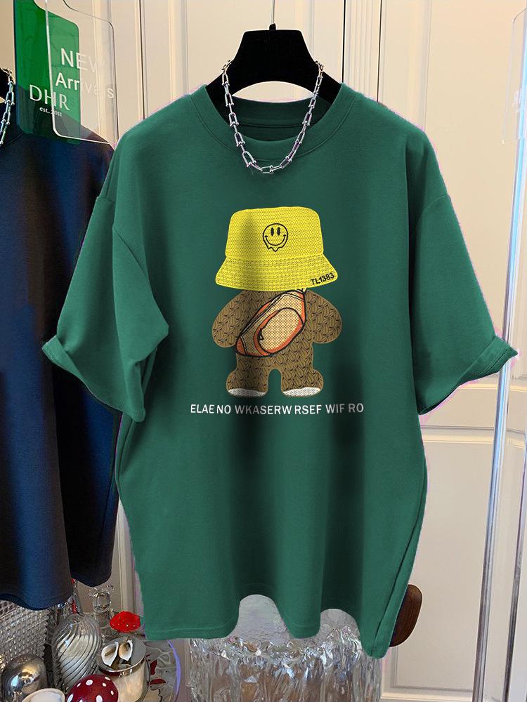 2025 Женская футболка в европейском стиле оверсайз из чистого хлопка с коротким рукавом - Летний топ большого размера, свободный и стройнящий M
2025 Женская футболка в европейском стиле оверсайз из чистого хлопка с коротким рукавом - Летний топ большого размера, свободный и стройнящий M