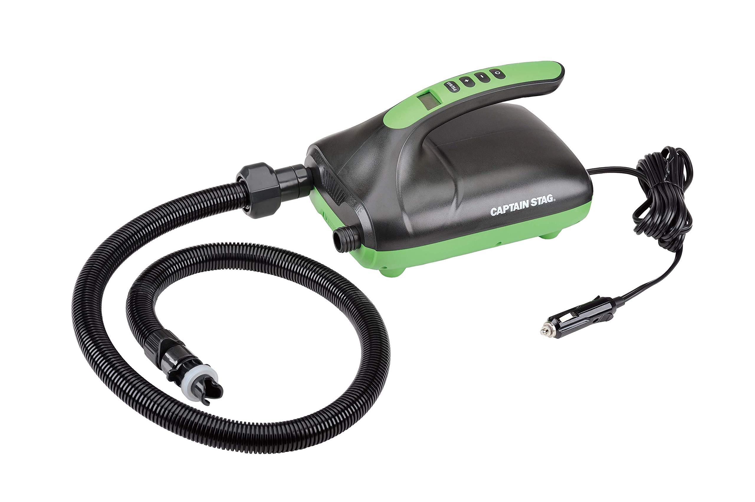 CAPTAIN STAG SUP Электрический воздушный насос DC12V Совместимый с гнездом прикуривателя для SUP и надувных каноэ 4 типа прилагаемых адаптеров для обоих зелёный
CAPTAIN STAG SUP Электрический воздушный насос DC12V Совместимый с гнездом прикуривателя для SUP и надувных каноэ 4 типа прилагаемых адаптеров для обоих зелёный