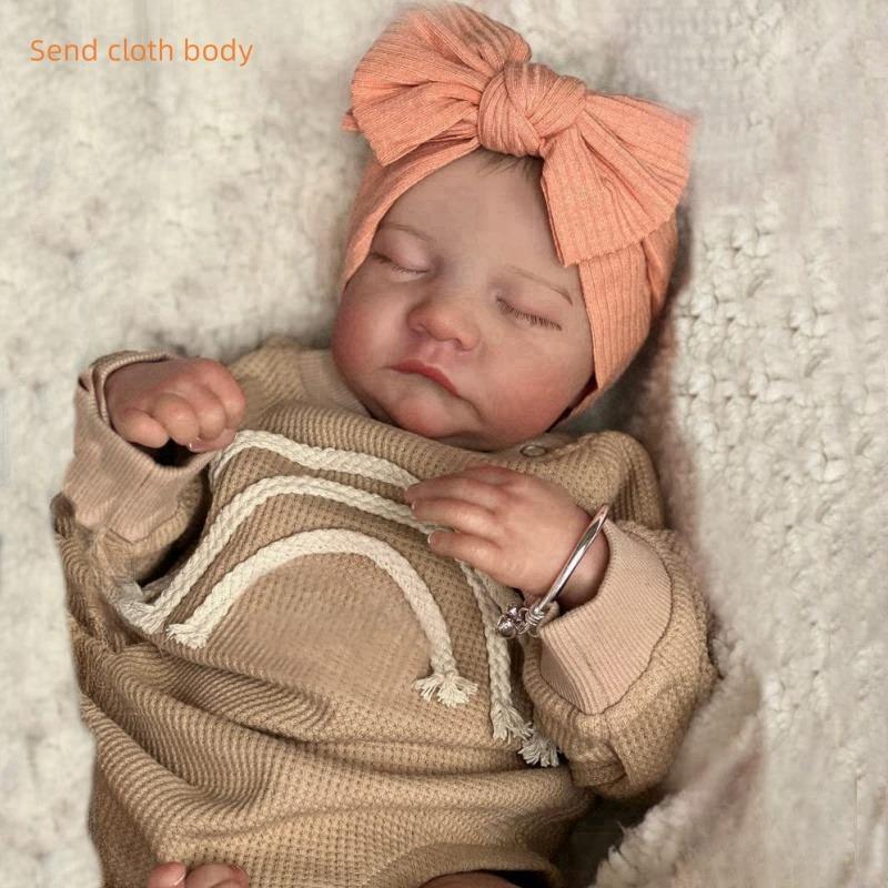 19-дюймовые куклы реборн из мягкой ткани или полностью виниловое тело с отделкой Леви, спящая кукла для новорожденных, 3D-окрашенная кожа, видимые вены, коллекционные художественные куклы Full silicone girl
19-дюймовые куклы реборн из мягкой ткани или полностью виниловое тело с отделкой Леви, спящая кукла для новорожденных, 3D-окрашенная кожа, видимые вены, коллекционные художественные куклы Full silicone girl