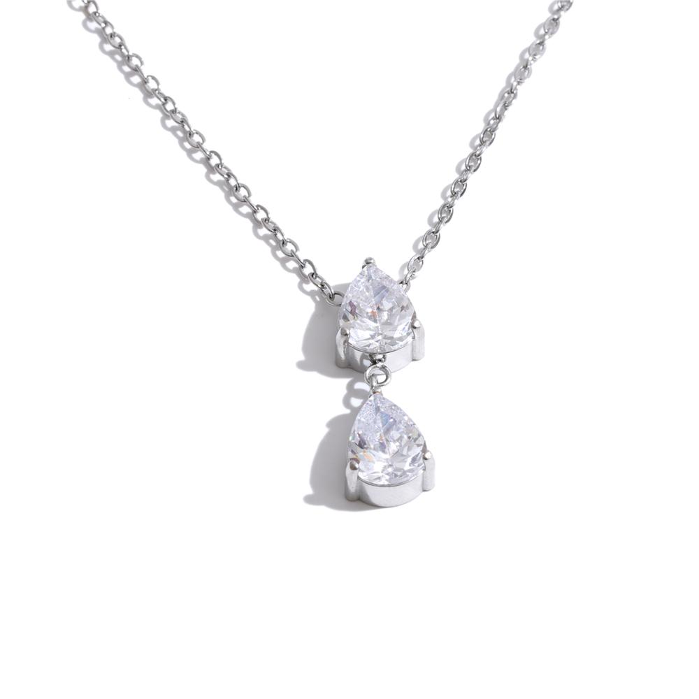 Yhpup Stainless Steel Cubic Zirconia Teardrop Drop Pendant Necklace 16K Gold Color PVD Plated Delicate Shiny Daily Chic Jewelry
Yhpup Stainless Steel Cubic Zirconia Teardrop Drop Pendant Necklace 16K Gold Color PVD Plated Delicate Shiny Daily Chic Jewelry