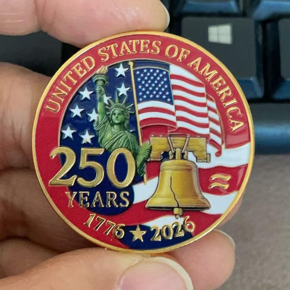 USA 250th Anniversary Souvenir Coin Collection 1776-2026 Statue of Liberty American Eagle Souvenir Coin Gifts for Collector
USA 250th Anniversary Souvenir Coin Collection 1776-2026 Statue of Liberty American Eagle Souvenir Coin Gifts for Collector