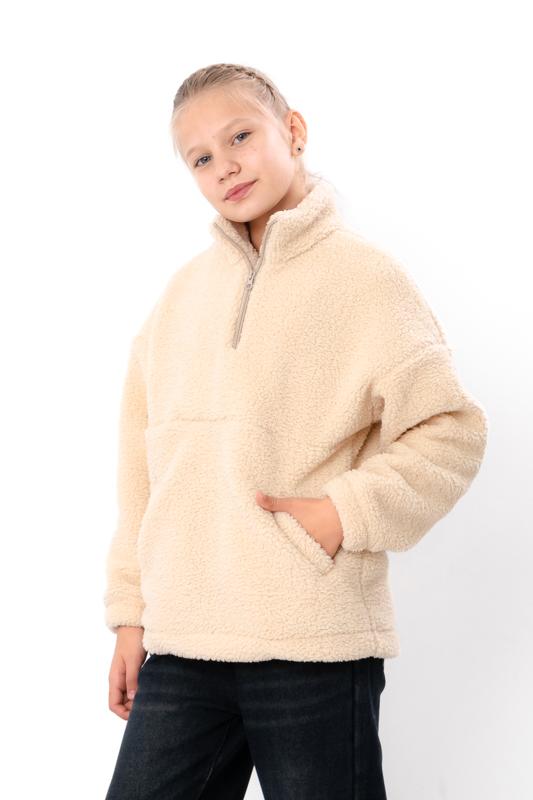 Sweatshirt (girls) – Fleece Pullover with Stand Collar & Kangaroo Pocket, Demi-season, 6438-130 HC 140 екрю
Sweatshirt (girls) – Fleece Pullover with Stand Collar & Kangaroo Pocket, Demi-season, 6438-130 HC 140 екрю