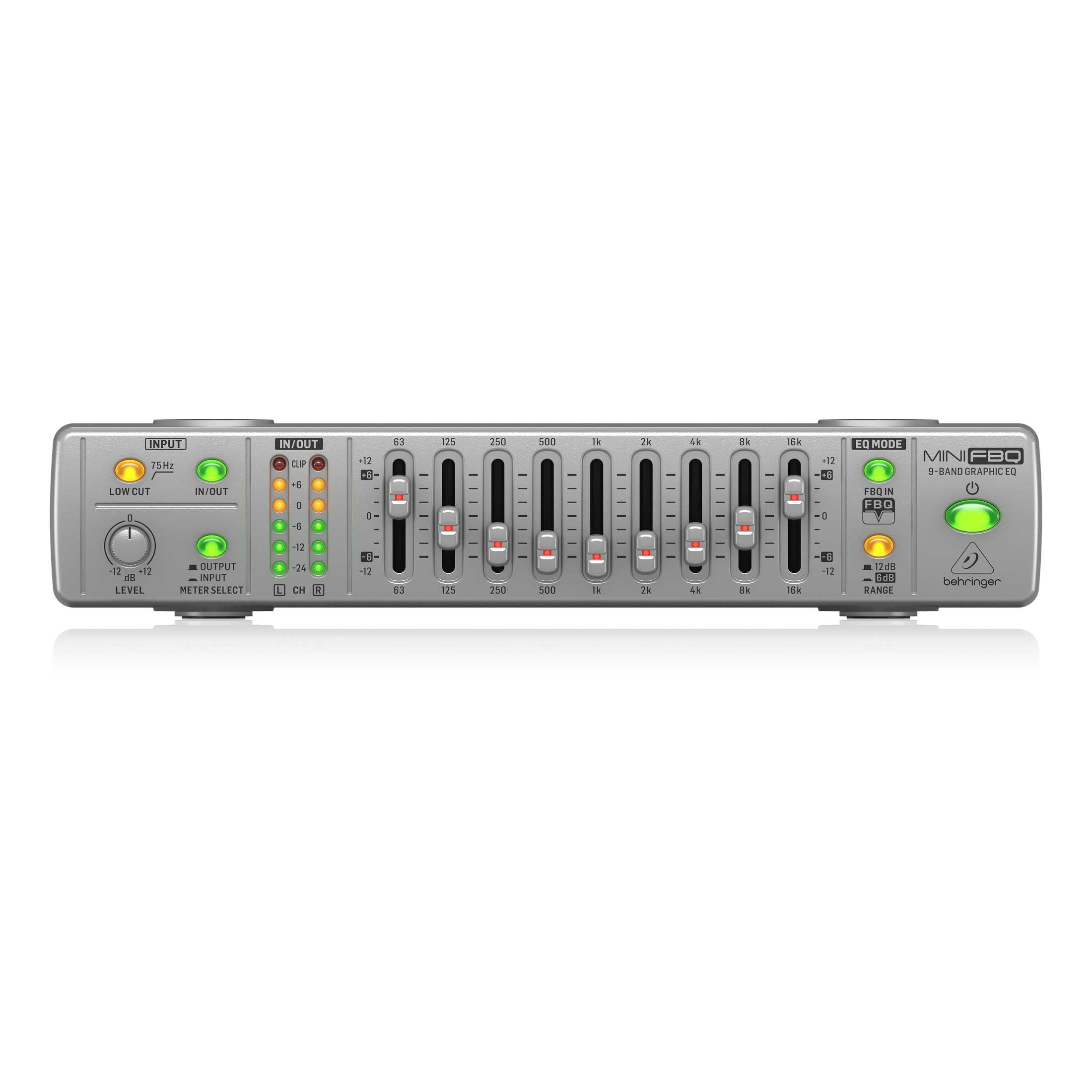 Behringer Graphic Equalizer with Feedback Detection FBQ800 V2 Ultra-Compact 9-Band
Behringer Graphic Equalizer with Feedback Detection FBQ800 V2 Ultra-Compact 9-Band
