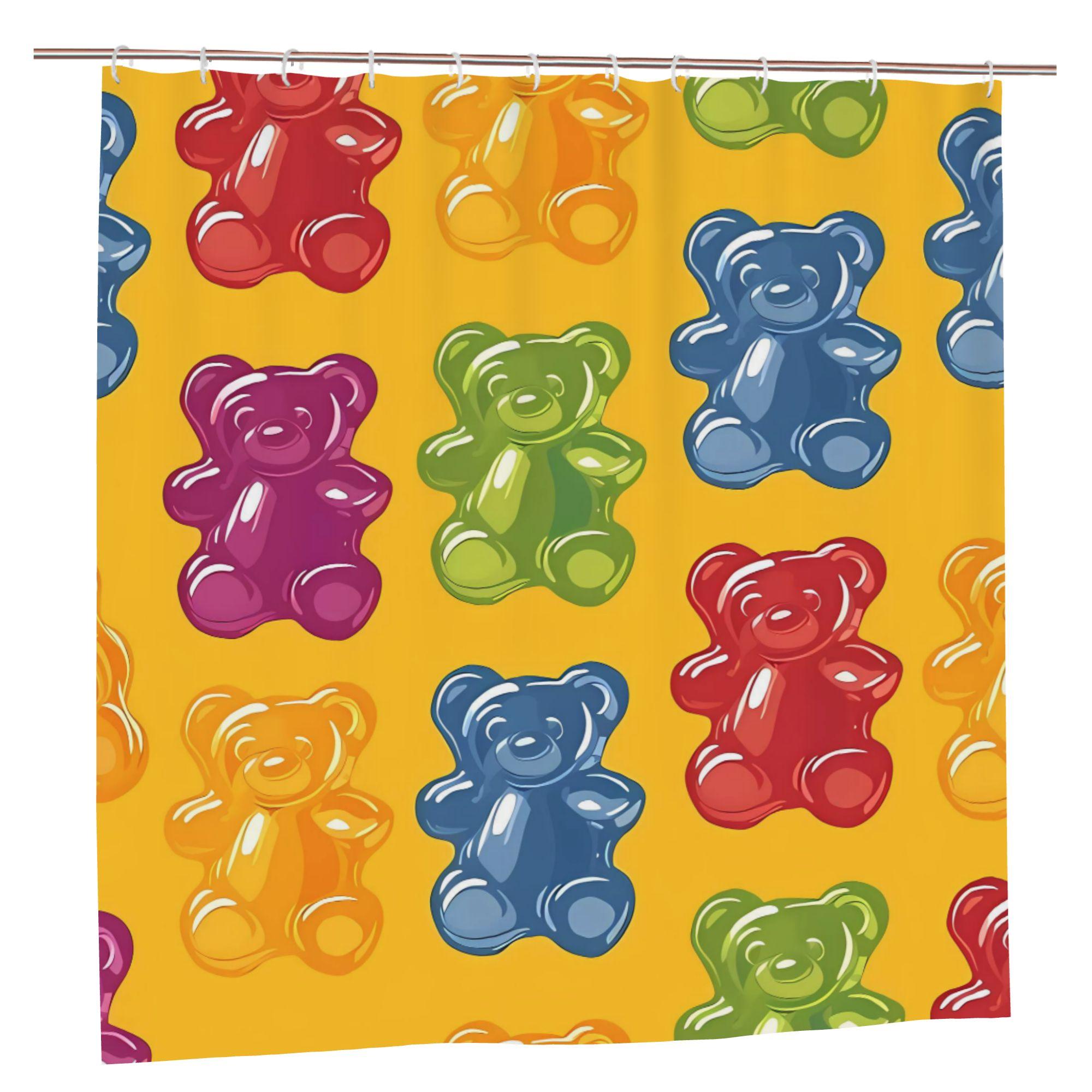 Shower Curtains Featuring Gummy Bear Designs for Bathroom Decoration 90x180cm
Shower Curtains Featuring Gummy Bear Designs for Bathroom Decoration 90x180cm