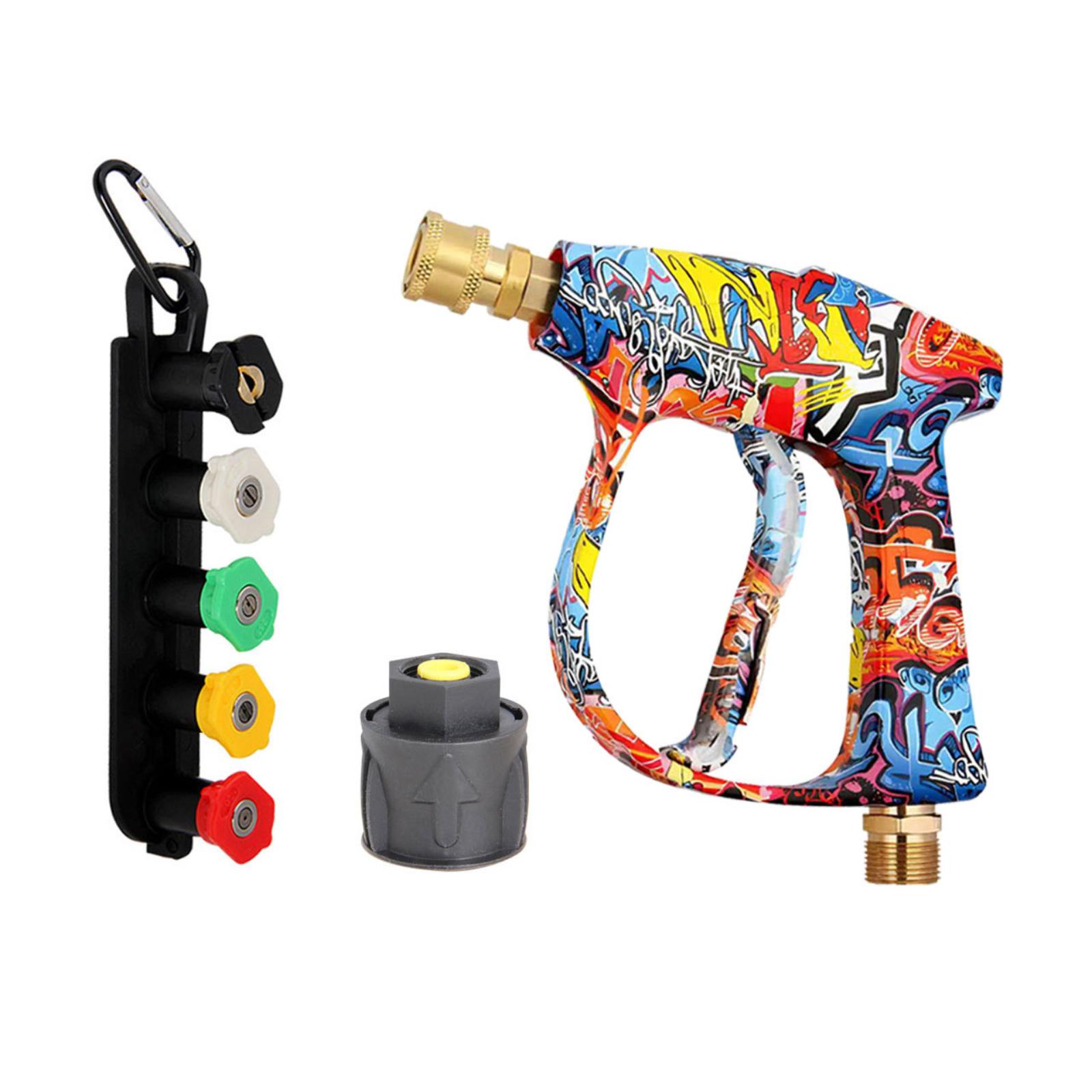 High Pressure Foam Cannon Gun 1/4 Inch Quick Connect Compatible Adjustable Foam Spray Nozzle Kit for Car Wash Cleaning Equipment One Size
High Pressure Foam Cannon Gun 1/4 Inch Quick Connect Compatible Adjustable Foam Spray Nozzle Kit for Car Wash Cleaning Equipment One Size