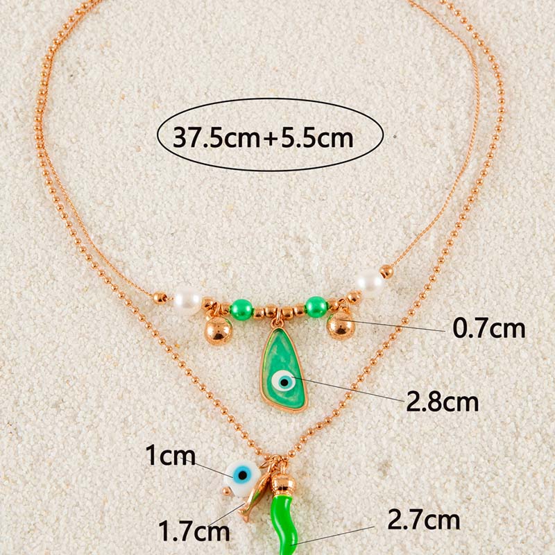 Vintage Devil Eyes Pendant Necklace Set for Women Punk Gold Color Beaded Chili Clavicle Chain Necklace Party Zircon 2024 Trendy зелёный
Vintage Devil Eyes Pendant Necklace Set for Women Punk Gold Color Beaded Chili Clavicle Chain Necklace Party Zircon 2024 Trendy зелёный