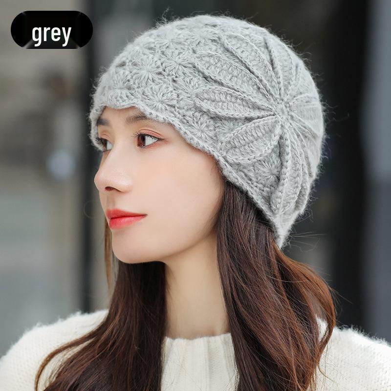 Жіночий берет ручної в язки гачком у корейському стилі з мохеру - Осінньо-зимовий дизайн з порожнистою квіткою, тепла вовняна в язана шапка M (56-58cm)
Жіночий берет ручної в язки гачком у корейському стилі з мохеру - Осінньо-зимовий дизайн з порожнистою квіткою, тепла вовняна в язана шапка M (56-58cm)