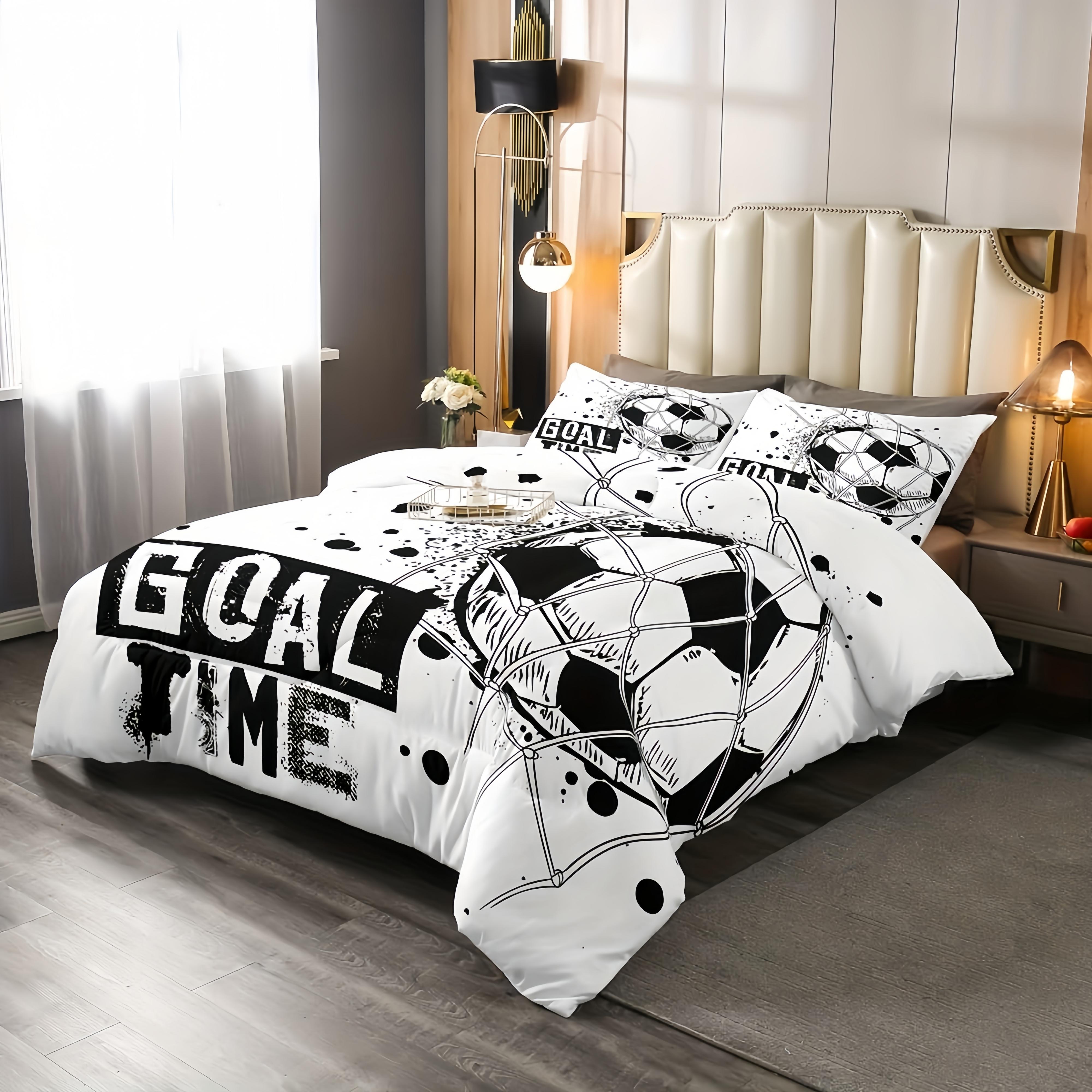 Kids Football Bed Cover Queen Dimension Size American Soccer Bed Cover Kit Sports Comforter Cover for Boys Girls Children Bedspread Cover 135X200cm
Kids Football Bed Cover Queen Dimension Size American Soccer Bed Cover Kit Sports Comforter Cover for Boys Girls Children Bedspread Cover 135X200cm
