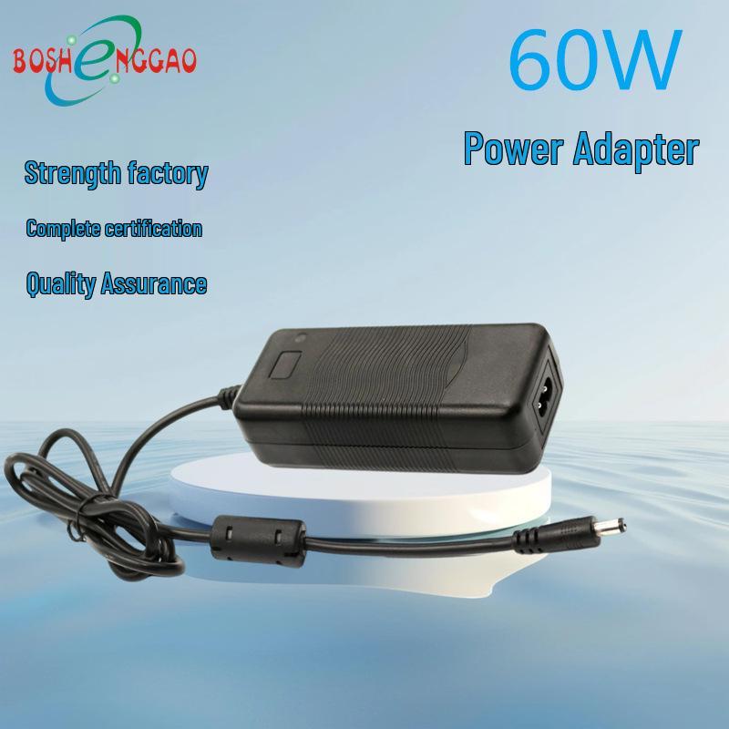 European & American Certified 12V 5A 60W Power Adapter - CE UL FCC Approved (Model: BX-1205000)
European & American Certified 12V 5A 60W Power Adapter - CE UL FCC Approved (Model: BX-1205000)