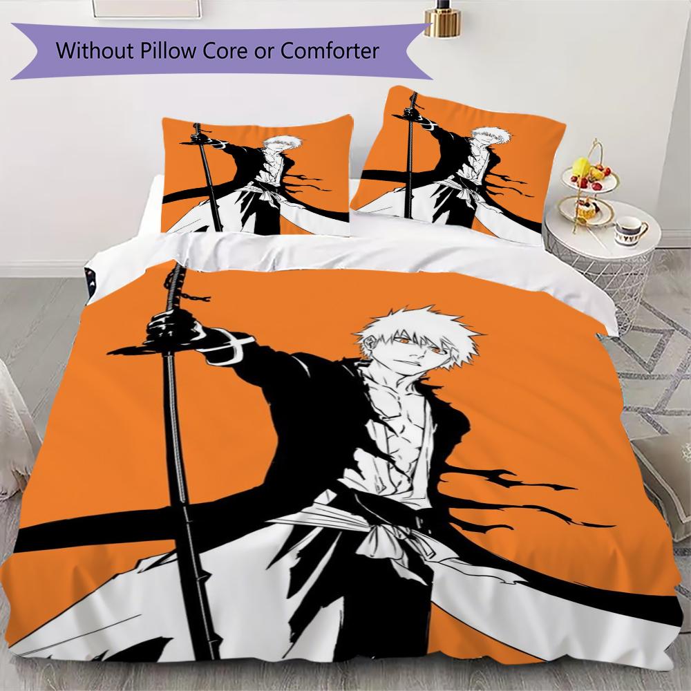 Bleach Pattern Bedding uilt Set uilt Cover Pillowcase Home Decoration Birthday Gift (1 * duvet cover + 2 * pillowcase without core) 135x200cm
Bleach Pattern Bedding uilt Set uilt Cover Pillowcase Home Decoration Birthday Gift (1 * duvet cover + 2 * pillowcase without core) 135x200cm