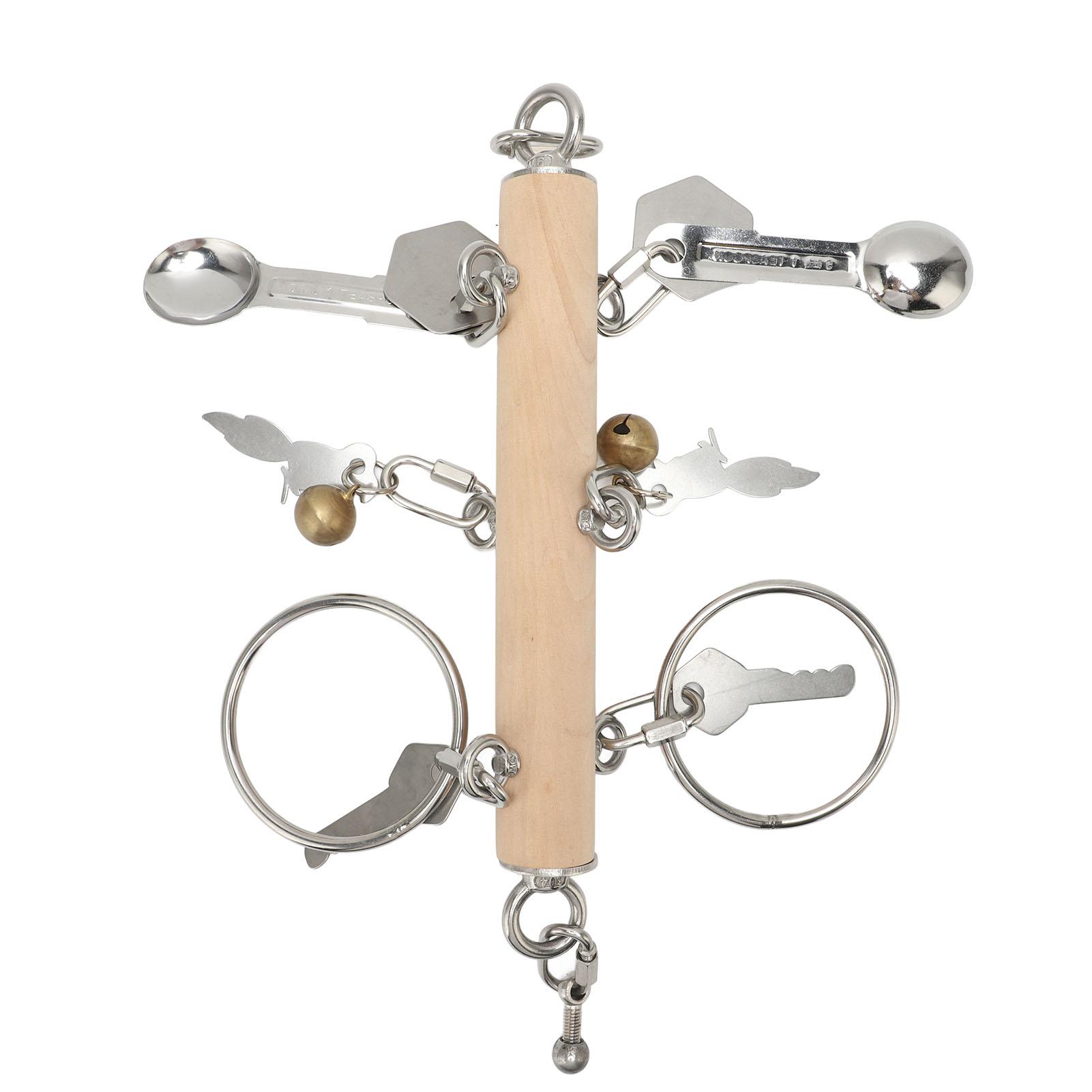 Parrot Bird Toys 304 Stainless Steel Intelligence Development Chewing Toy Crisp Sound Parrots Keys серебряный
Parrot Bird Toys 304 Stainless Steel Intelligence Development Chewing Toy Crisp Sound Parrots Keys серебряный