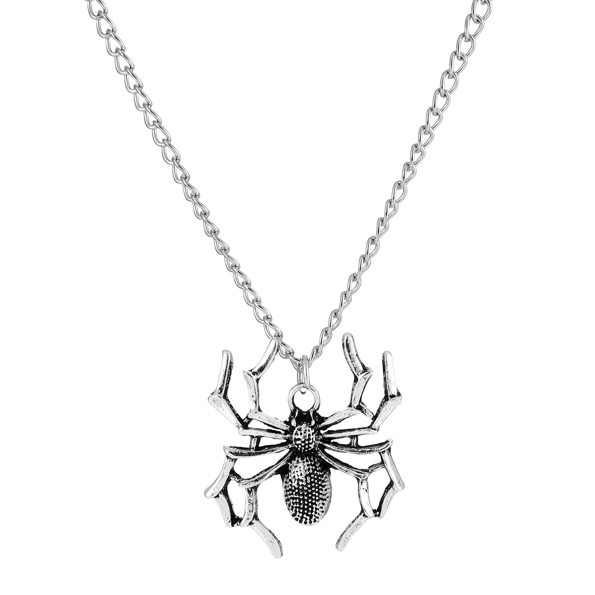 Alloy Spider Pendant Punk Insect Necklace for Men
Alloy Spider Pendant Punk Insect Necklace for Men