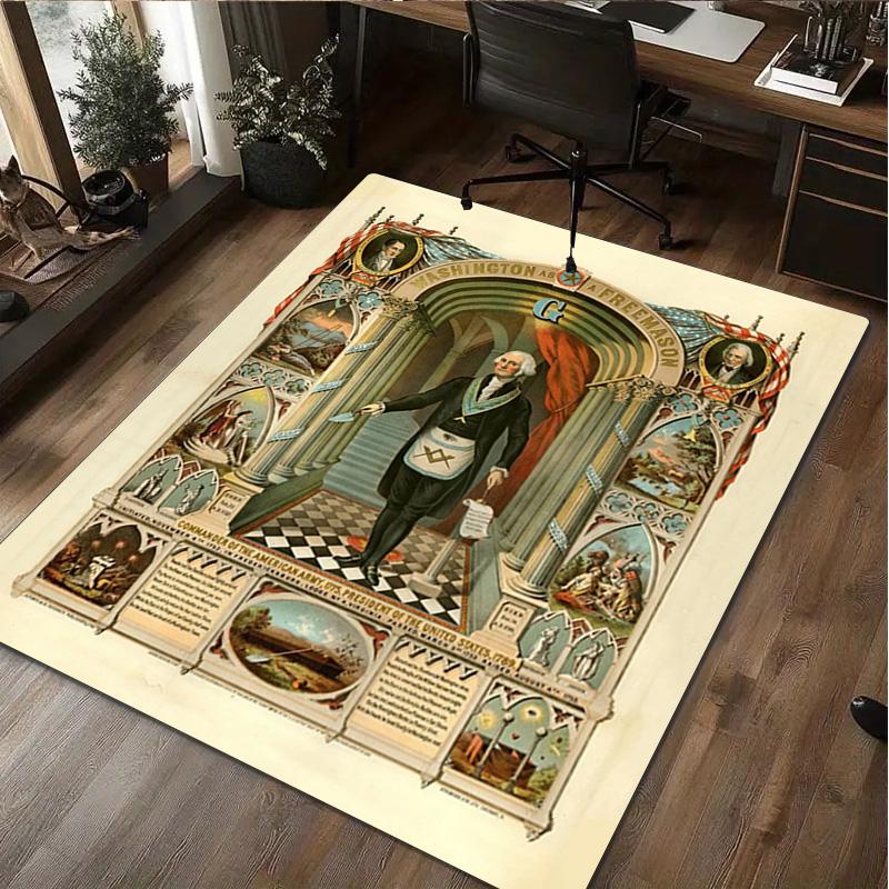 Freemason Rug - Home carpet Office Decorative Carpet For Living Room Bedroom Door Mat Floor Rug Computer Chair Area Rug 40x60cm( 15x23in )
Freemason Rug - Home carpet Office Decorative Carpet For Living Room Bedroom Door Mat Floor Rug Computer Chair Area Rug 40x60cm( 15x23in )