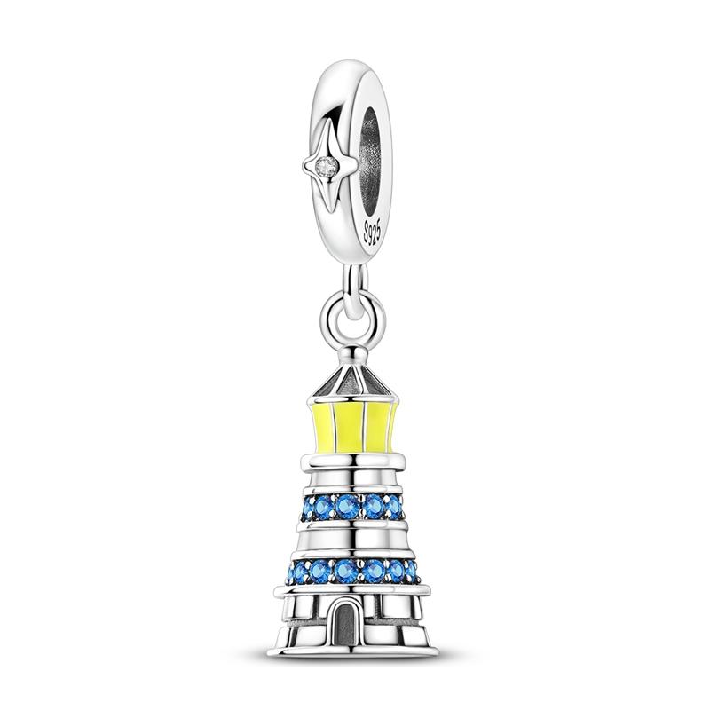 925 Silver Charms Bead Luminous lighthouse Pendant Fit Bracelet For Women DIY Accessorie Jewelry Gift
925 Silver Charms Bead Luminous lighthouse Pendant Fit Bracelet For Women DIY Accessorie Jewelry Gift