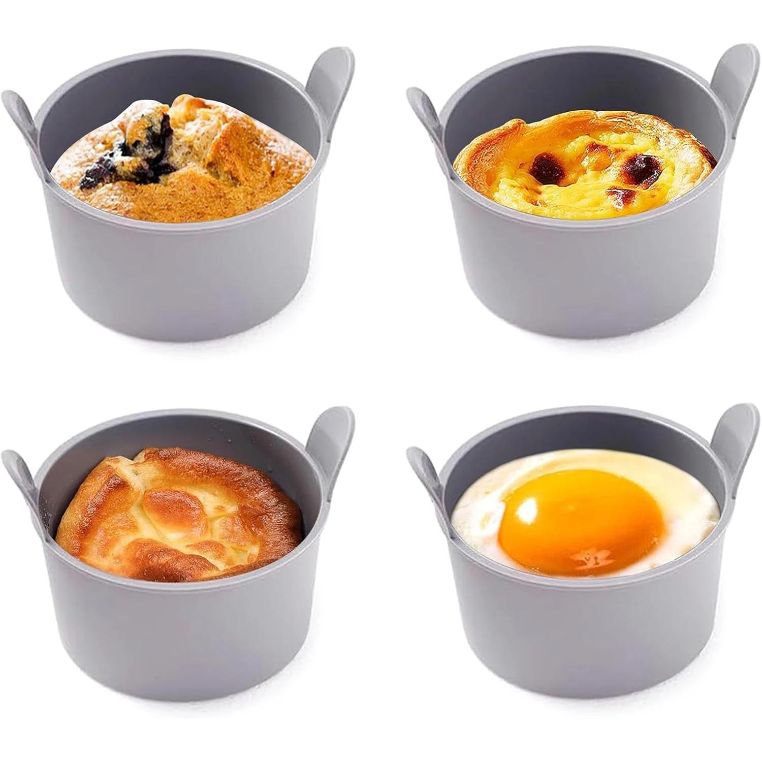 Silicone Steamed Egg Mould For Air Fryer , 2/4pcs Silicone Bowl Egg Cooking Mold, Egg Poacher for Ninja DZ201 Foodi
Silicone Steamed Egg Mould For Air Fryer , 2/4pcs Silicone Bowl Egg Cooking Mold, Egg Poacher for Ninja DZ201 Foodi
