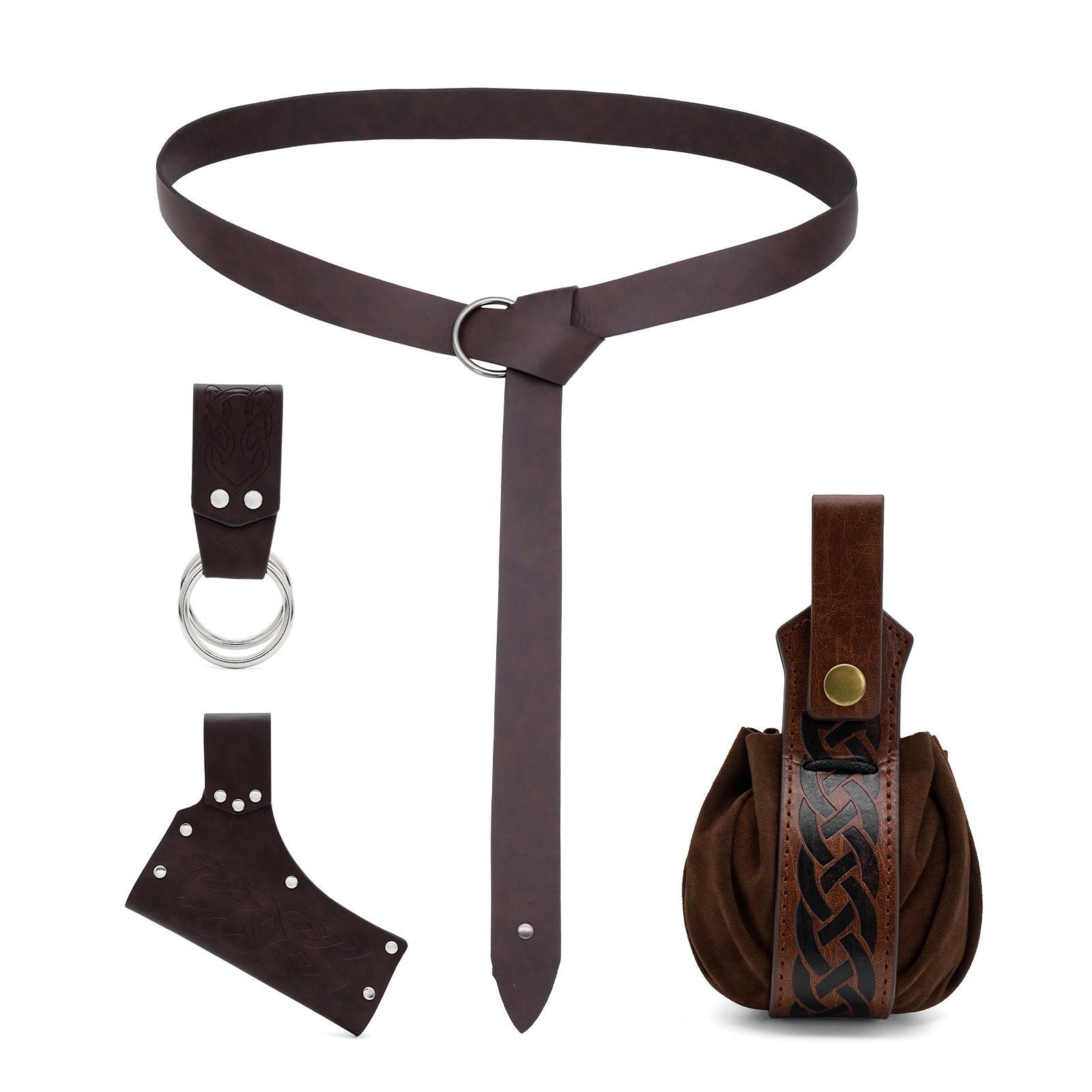 Practical PU Leather Adjustable Knights Belt Sheath And Multiple Pouches For Extended Costume Use D
Practical PU Leather Adjustable Knights Belt Sheath And Multiple Pouches For Extended Costume Use D