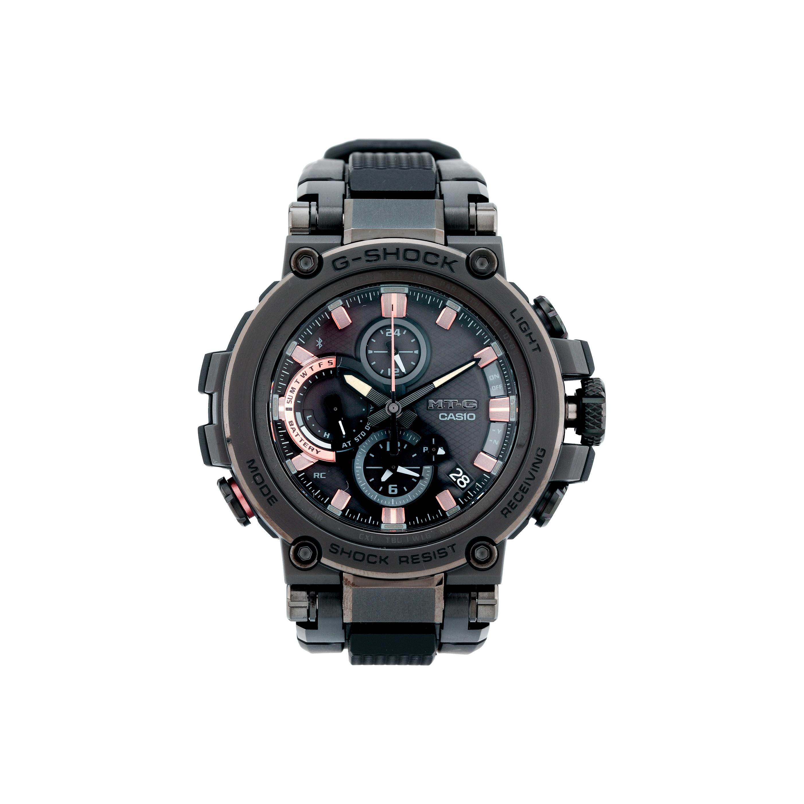 Casio MT-G Series 200M Water Resistant Quartz Movement Resin Strap Watch Men watches Black MTG-B1000TJ-1A Gray Watch Case
Casio MT-G Series 200M Water Resistant Quartz Movement Resin Strap Watch Men watches Black MTG-B1000TJ-1A Gray Watch Case