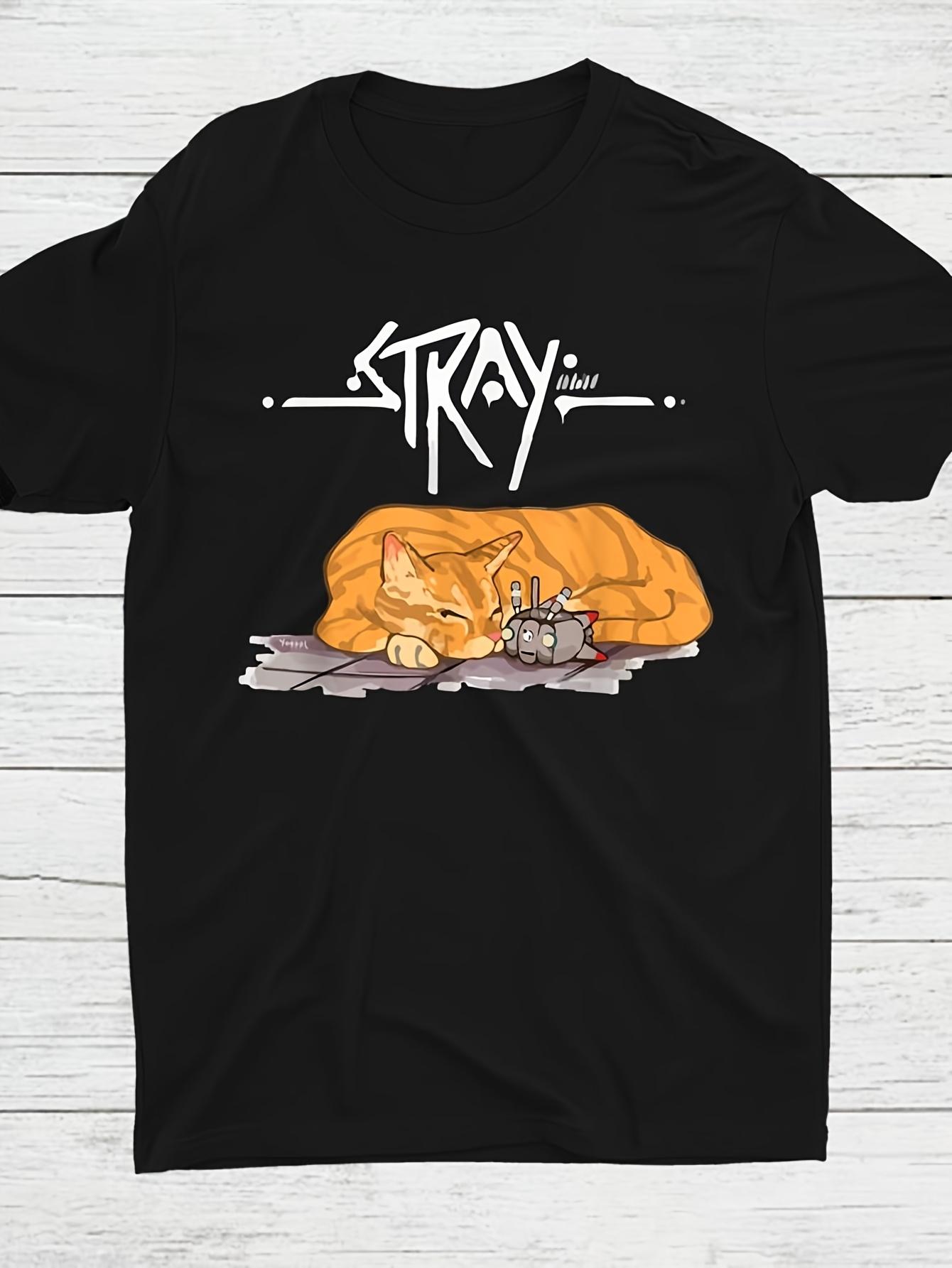 Black Cat And Mouse Design T-Shirt Inspired by Stray Video Game - Regular Fit Short Sleeve for Adults XXL
Black Cat And Mouse Design T-Shirt Inspired by Stray Video Game - Regular Fit Short Sleeve for Adults XXL