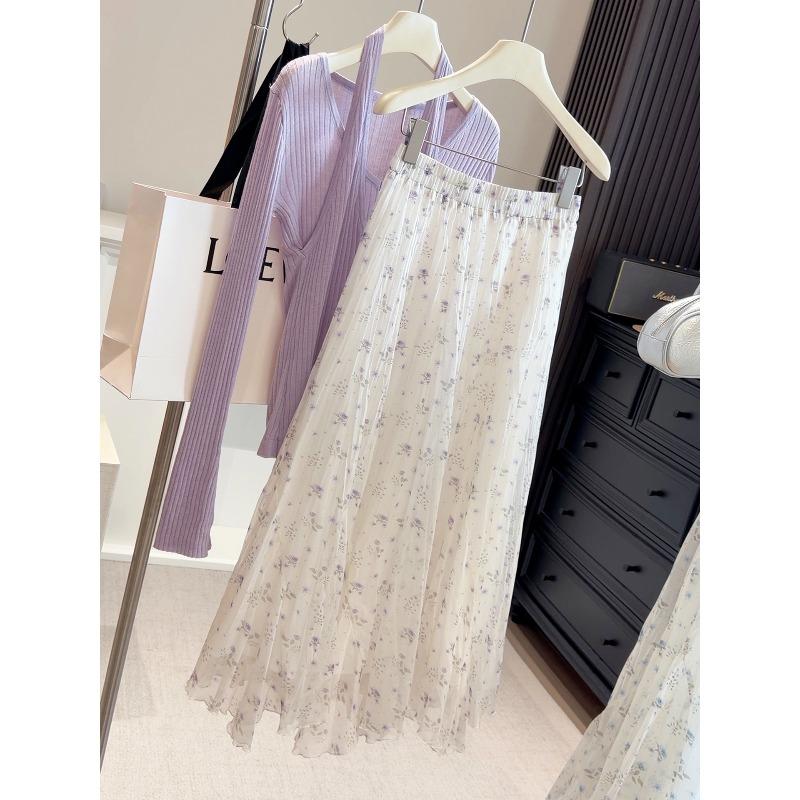 Spring and summer new elegant fresh elastic waist floral skirt women s hem irregular pendulum fairy skirt One size fits all
Spring and summer new elegant fresh elastic waist floral skirt women s hem irregular pendulum fairy skirt One size fits all