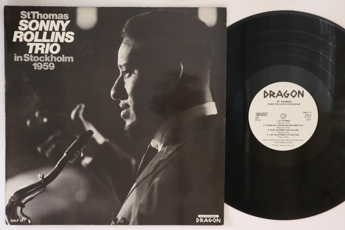 LP Record SONNY ROLLINS - St Thomas - Sonny Rollins Trio In S DRLP73 DRAGON 1984 Sweden Jazz Used
LP Record SONNY ROLLINS - St Thomas - Sonny Rollins Trio In S DRLP73 DRAGON 1984 Sweden Jazz Used