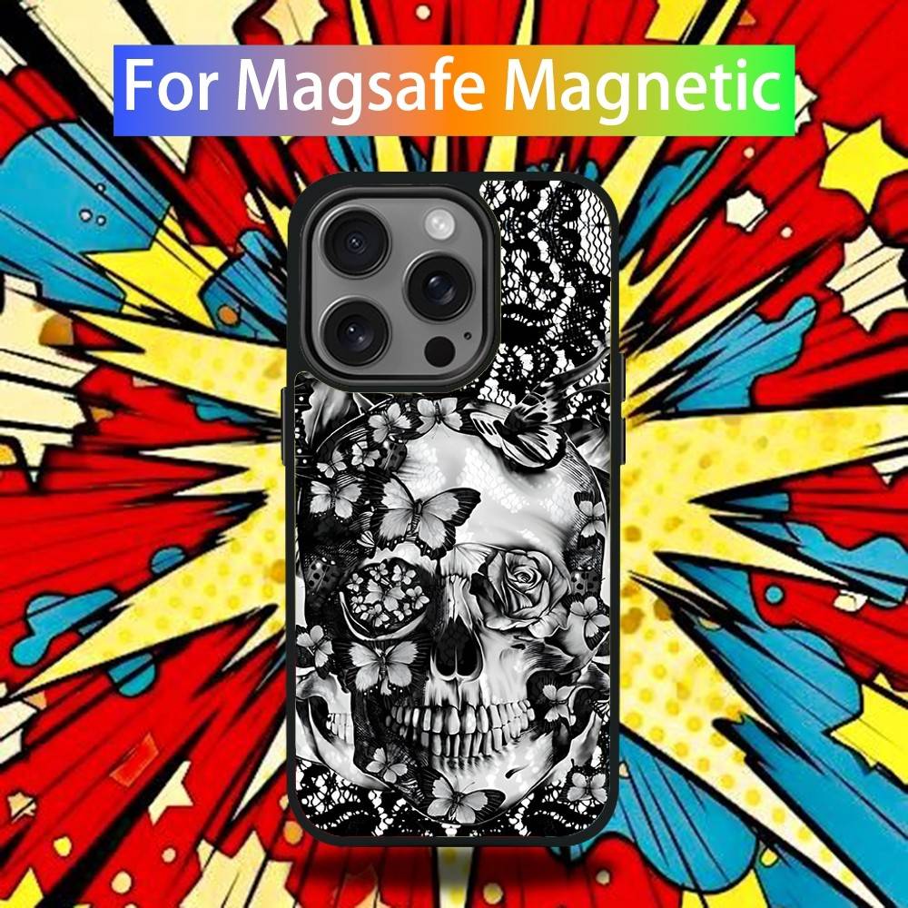 Skull pattern Phone Case For iPhone 17,16,15,14,13,12,11,Pro,Max,Plus,Mini,SE4,E Magnetic Magsafe Wireless Charging iPhone15plus
Skull pattern Phone Case For iPhone 17,16,15,14,13,12,11,Pro,Max,Plus,Mini,SE4,E Magnetic Magsafe Wireless Charging iPhone15plus