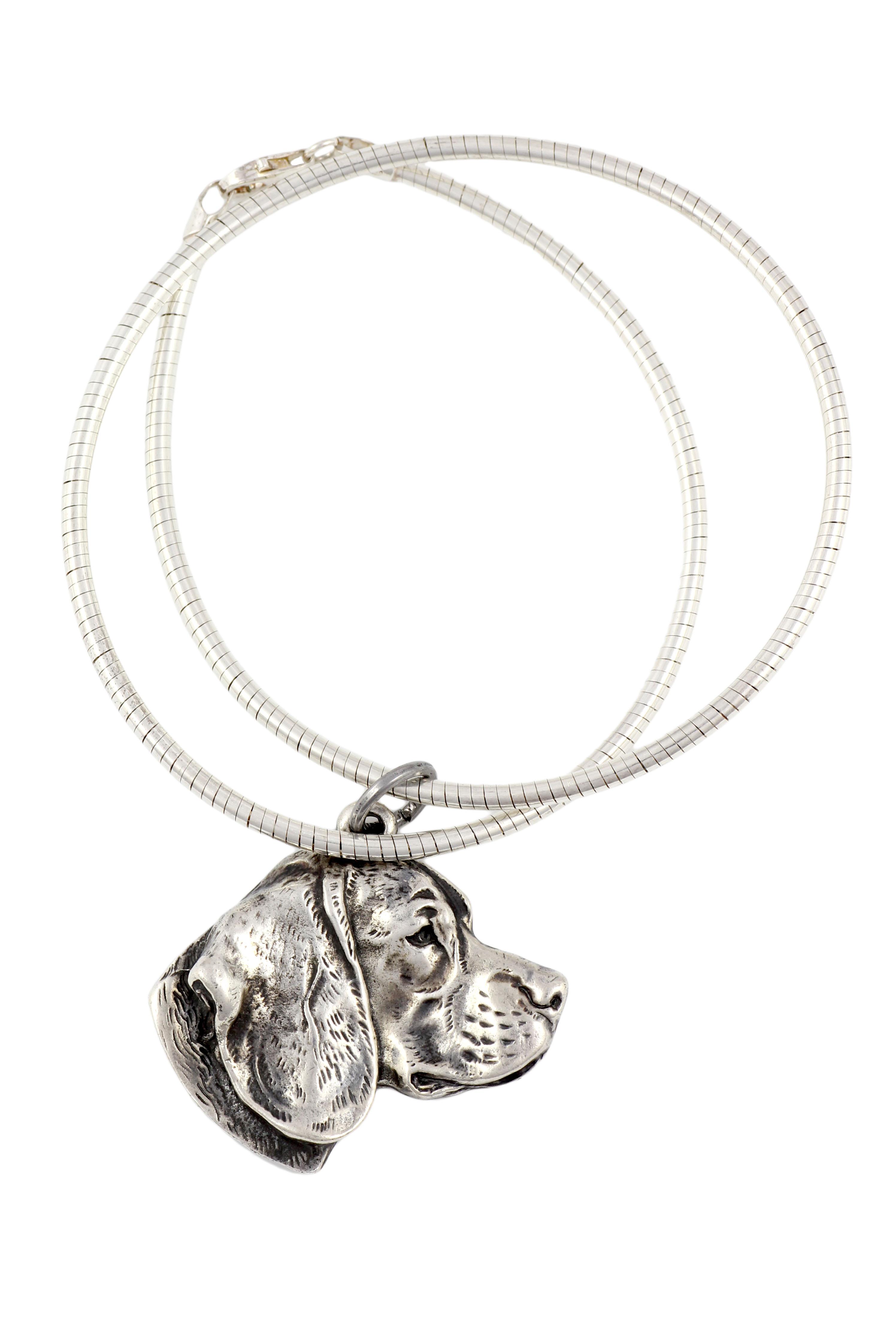 Beagle - Dog necklace, unique jewellery for the dog fan, unique adder pendant by Art-Dog brand срібний
Beagle - Dog necklace, unique jewellery for the dog fan, unique adder pendant by Art-Dog brand срібний
