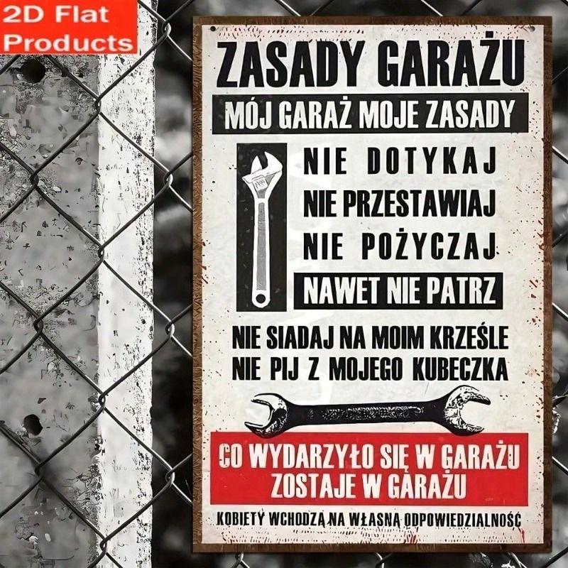 Vintage Metal Poster Wrench Tool Sign for Wall, Polish Garage Decoration Home
Vintage Metal Poster Wrench Tool Sign for Wall, Polish Garage Decoration Home