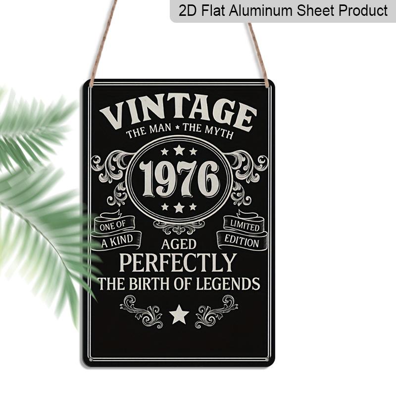 2D Flat Vintage 1976 Limited Edition Metal Sign 8x12 Inch Aluminium Metal Wall Decor Sign Featuring A 70S Retro Decor Style Suitable for Home 20*30cm
2D Flat Vintage 1976 Limited Edition Metal Sign 8x12 Inch Aluminium Metal Wall Decor Sign Featuring A 70S Retro Decor Style Suitable for Home 20*30cm