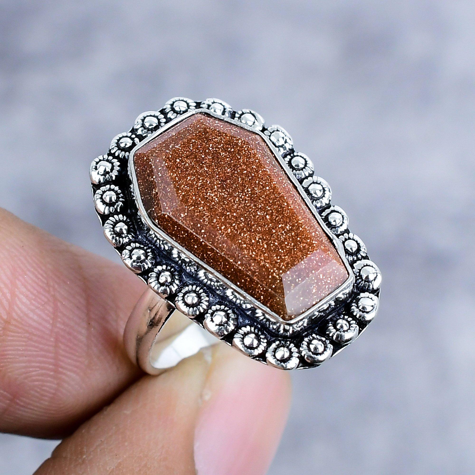 Red Sunstone Gemstone Handmade 925 Sterling Silver Jewelry Ring Size 8.5 M-2586
Red Sunstone Gemstone Handmade 925 Sterling Silver Jewelry Ring Size 8.5 M-2586