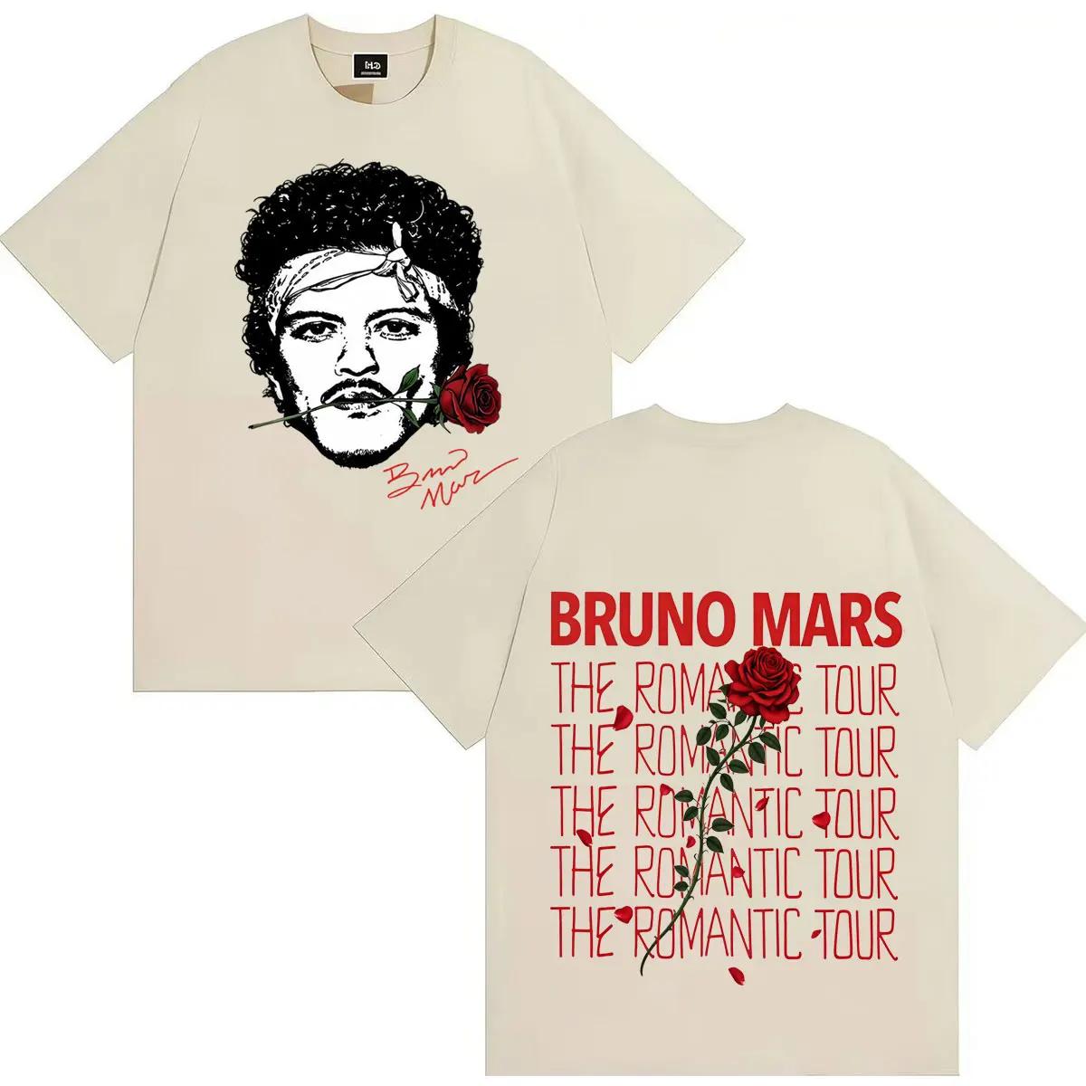 Rapper Bruno Mars The Romantic Tour 2026 Hip Hop Tshirt Mens Womens Double Sided Print Cotton Short Sleeve Tee Shirt Streetwear XXXL
Rapper Bruno Mars The Romantic Tour 2026 Hip Hop Tshirt Mens Womens Double Sided Print Cotton Short Sleeve Tee Shirt Streetwear XXXL