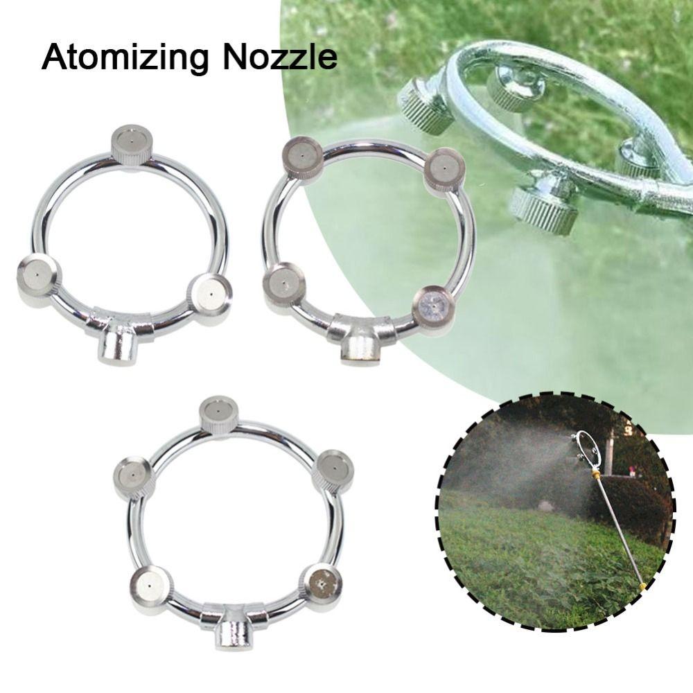 Stainless Steel Round Atomizing Nozzle Spraying Tools 3/4/5 Heads Atomizer Watering Spray Garden Irrigation Sprinkler Head Home
Stainless Steel Round Atomizing Nozzle Spraying Tools 3/4/5 Heads Atomizer Watering Spray Garden Irrigation Sprinkler Head Home