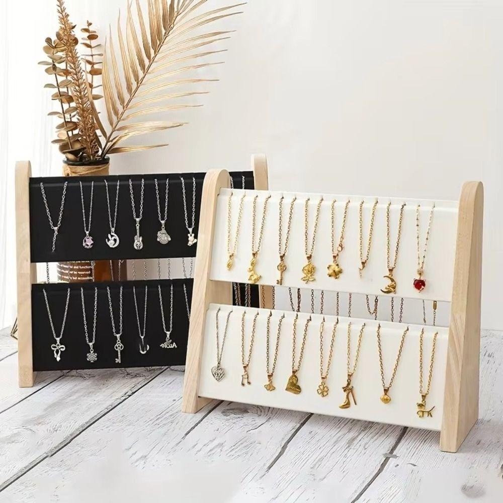 Necklace Organizer Jewelry Display Stand Wooden Pendant Bracelet Display Props Home Shop бежевий
Necklace Organizer Jewelry Display Stand Wooden Pendant Bracelet Display Props Home Shop бежевий
