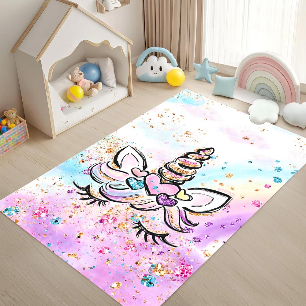 Rainbow Unicorn Fantasy Area Rug Pastel Butterfly Carpet Non-Slip Play Mat for Nursery Playroom Girls Bedroom Home Decoration 40x60cm
Rainbow Unicorn Fantasy Area Rug Pastel Butterfly Carpet Non-Slip Play Mat for Nursery Playroom Girls Bedroom Home Decoration 40x60cm