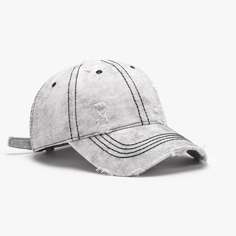 Spring & Autumn Soft Top Ripped Large Head Baseball Cap - Versatile European & American Outdoor Fashion for Men & Women Adjustable
Spring & Autumn Soft Top Ripped Large Head Baseball Cap - Versatile European & American Outdoor Fashion for Men & Women Adjustable