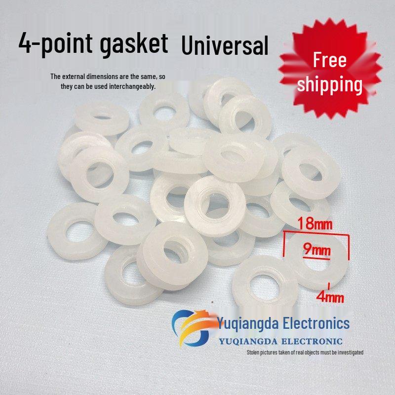 Quarter-Inch Leak-Proof Shower Head & Faucet Hose Silicone Gasket - 4-Point Rubber Sealing Ring Single Piece
Quarter-Inch Leak-Proof Shower Head & Faucet Hose Silicone Gasket - 4-Point Rubber Sealing Ring Single Piece